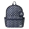 Lässiger Rucksack mit Buchstabenprint „Navy White“