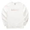 Lässiger Rundhalspullover „White“