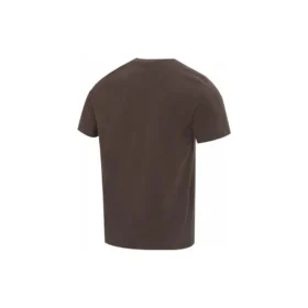 Lässiges Kurzarm-T-Shirt „Brown White“