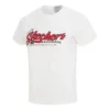 Lässiges Kurzarm-T-Shirt „Weiß Rot“