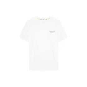 Lässiges Sport-T-Shirt mit kurzen Ärmeln „White Yellow“