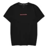 Lässiges T-Shirt mit Aufdruck „Schwarz Rot Weiß“