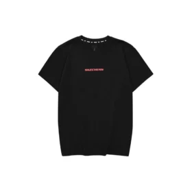 Lässiges T-Shirt mit Aufdruck „Schwarz Rot Weiß“