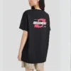 Lässiges T-Shirt mit Aufdruck „Schwarz Rot Weiß“