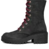 Moderne, bequeme Winter-High-Top-Martin-Stiefel Schwarz