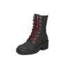 Moderne, bequeme Winter-High-Top-Martin-Stiefel Schwarz