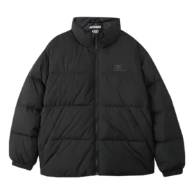 Modische Daunenjacke mit Logo-Print „Black“