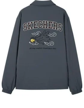 Neujahrs-Jacke „Grey“ aus Baumwolle mit Drachenmotiv