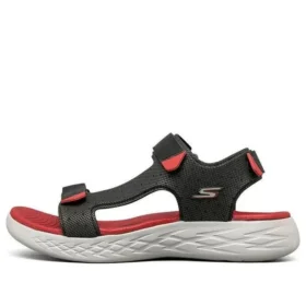 On-the-GO 600 Klettverschluss-Sandalen Schwarz/Rot
