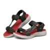 On-the-GO 600 Klettverschluss-Sandalen Schwarz/Rot