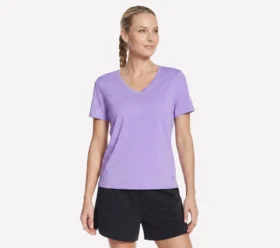 Pima-T-Shirt mit V-Ausschnitt
