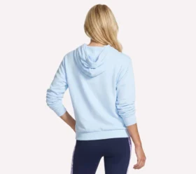 Pullover mit Kapuze und Blumen-Diamant-Muster