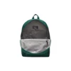 Retro-Schüler-Rucksack aus Stoff mit Reißverschluss „Grün“