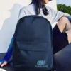 Rucksack mit Logo-Aufdruck „Blau“