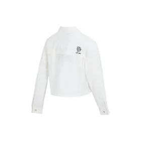 Shirt mit Logo-Print „Weiß-Rosa“