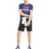 Skechers Herren Kurzarm-Shirt Blau