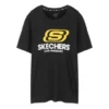 Skechers Herren Rundhals-Kurzarm-Shirt Schwarz