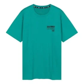 Skechers Herren-Strickpullover mit Rundhalsausschnitt und kurzen Ärmeln, Blau