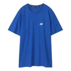 Skechers Herren-T-Shirt mit Aufdruck, kurzärmelig, blau