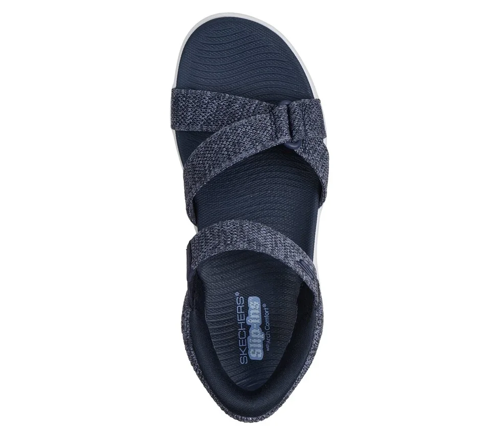 Skechers Slip-ins: Go Walk Massage Fit Sandal – Heather Skechers Slip-ins: Go Walk Massage Fit Sandal – Heather