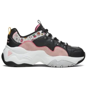 Skechers x Line Friends D‘ Lites 3.0 Low-Top-Clunky-Schuhe Schwarz/Pink