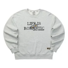 Skechers x Romantic Crown Langarmpullover „Grey Black“