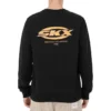 Skechers x SKX Logo-Crew-Pullover „Schwarz Gelb“