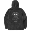 Skechers x SpongeBob SquarePants Warme Kapuzenjacke „Weiß Rosa Schwarz“