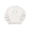 Skechers x XIAOLI Grafik-Sweatshirt mit Rundhalsausschnitt „Grey White“
