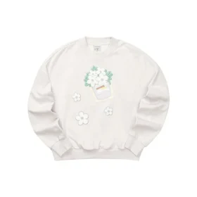 Skechers x XIAOLI Grafik-Sweatshirt mit Rundhalsausschnitt „Grey White“ Skechers x XIAOLI Grafik-Sweatshirt mit Rundhalsausschnitt „Grey White“