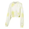 Skechers x XUZHI Kurzer Langarm-Sweater „Gelb Weiß Grau“