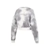 Skechers x XUZHI Kurzer Langarm-Sweater „Gelb Weiß Grau“