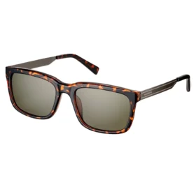 Sonnenbrille mit quadratischen Gläsern in Schildpattoptik