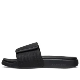 Sport-Hausschuhe mit Klettverschluss und flachem Absatz, schwarz Sport-Hausschuhe mit Klettverschluss und flachem Absatz, schwarz
