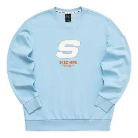 Sport Letter Crew Sweater „Blue White“