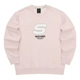 Sport Letter Crew Sweater „Pink White“