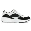 Sport-Low-Tops Sportschuhe Schwarz Weiß