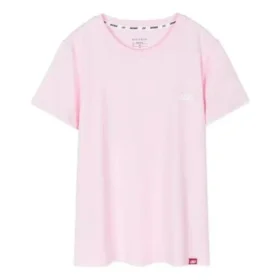 Sport-T-Shirt mit Rundhalsausschnitt, kurzärmelig, rosa