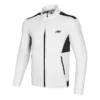 Sportjacke mit aufgedrucktem Schriftzug „Weiß Schwarz“