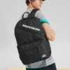 Stoffrucksack mit Reißverschluss und großem Fassungsvermögen „Schwarz-Weiß“