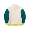 Stroll Series Sweatshirt mit Stehkragen und Wendefunktion „Beige Grün Schwarz Gelb“