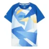 T-Shirt mit Aufdruck „Blue White“