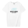 T-Shirt mit Logo-Aufdruck „Weiß Blau Schwarz“