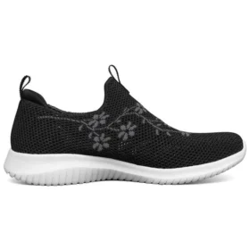 Ultra-flexibler, atmungsaktiver, minimalistischer Low-Top-Schuh im Athleisure-Stil, schwarz