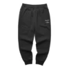 Warme, taillierte Sporthose mit Fleecefutter und Schriftzug „Black Grey“