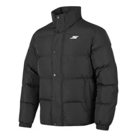 Waterproof Daunenjacke mit Aufdruck „Schwarz“