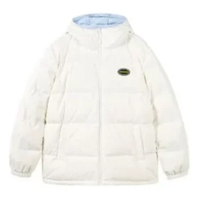 Wendbare Freizeit-Daunenjacke mit Kapuze „White Blue“